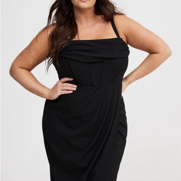 Torrid Black Midi Dress - Picture 3 of 5